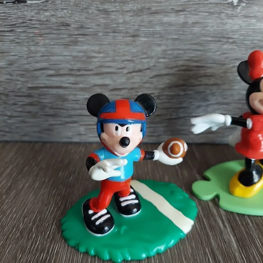 Vintage Disney Applause Mickey Minnie Mouse Donald Duck Goofy Figures Set